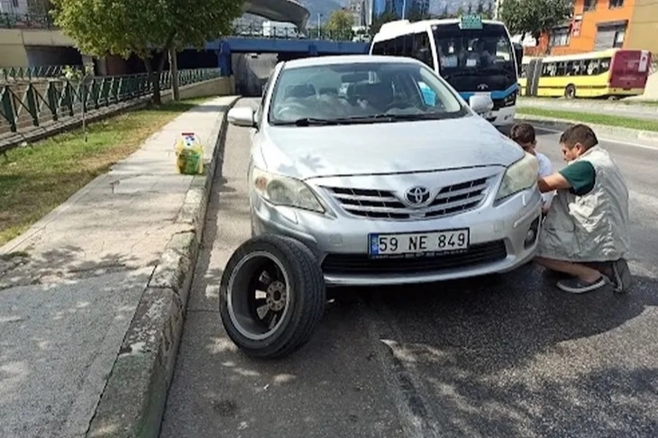 Bursa Osmangazi’de Gökdere Kavşağında tehlikeli anlar