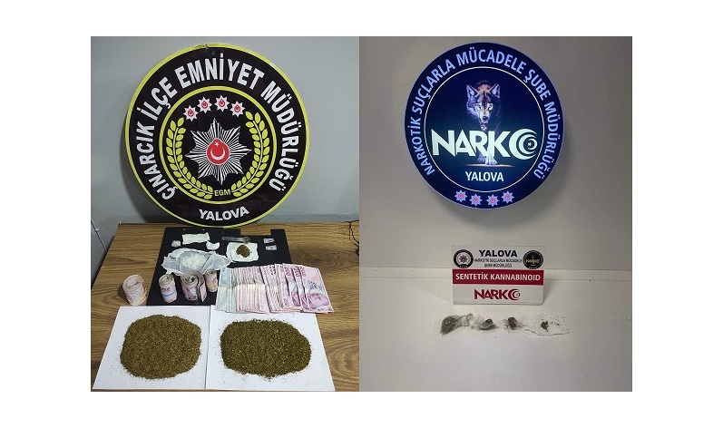 YALOVA DA UYUŞTURUCU SUÇLARINA MUCADELE