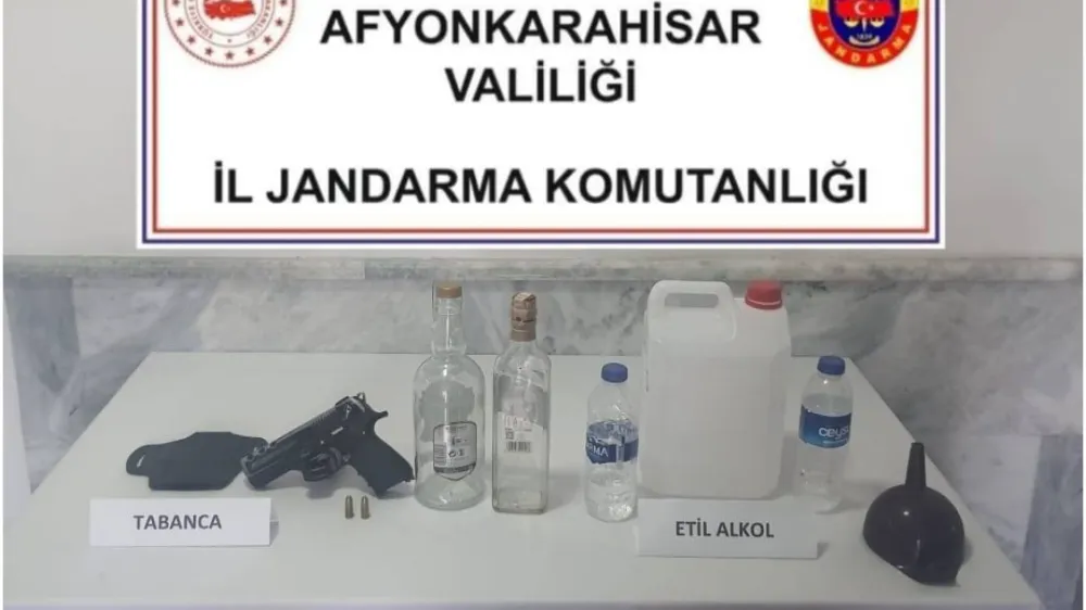 Afyonkarahisar’da Sahte Alkol Üretimine Baskın