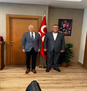 MHP genel başkan yardımcısı Yurdakul’a Türkmen’den nezaket ziyareti