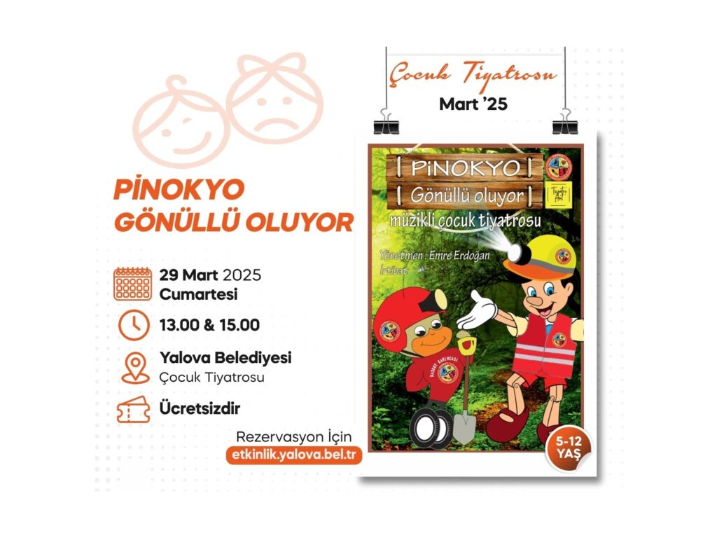 Sevilen çocuk karakteri Pinokyo’nun sahne de