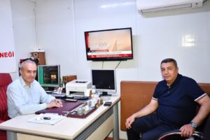 Başkan  Özcan, Anadolu Basın Birliği Malatya Şubesine Ziyaret