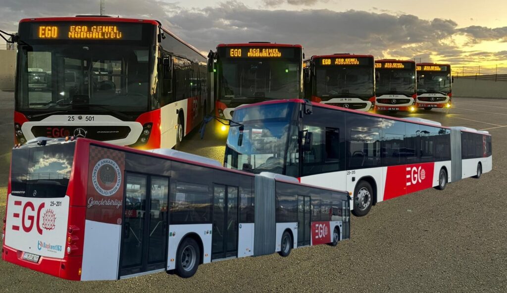 ANKARA BÜYÜKŞEHİR’E YENİ OTOBÜSLER FİLOYA KATILDI