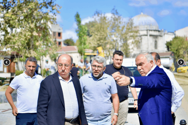 Fatih’te tarihî dokusu yeşili ve sosyal yaşamı buluşturan meydan ortaya çıkıyor