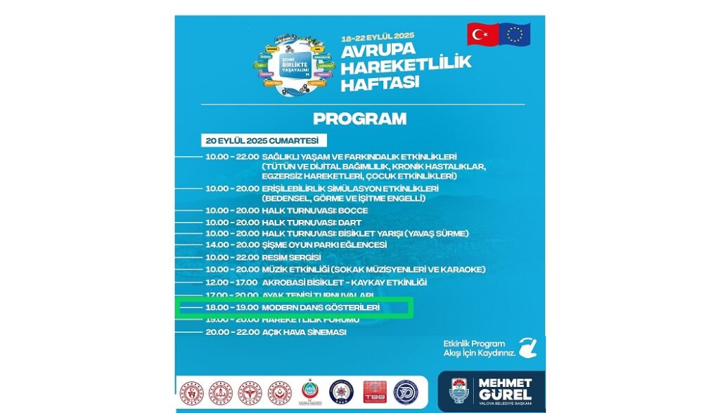 Yalova da Avrupa Hareketlilik Haftası kutlanıyor