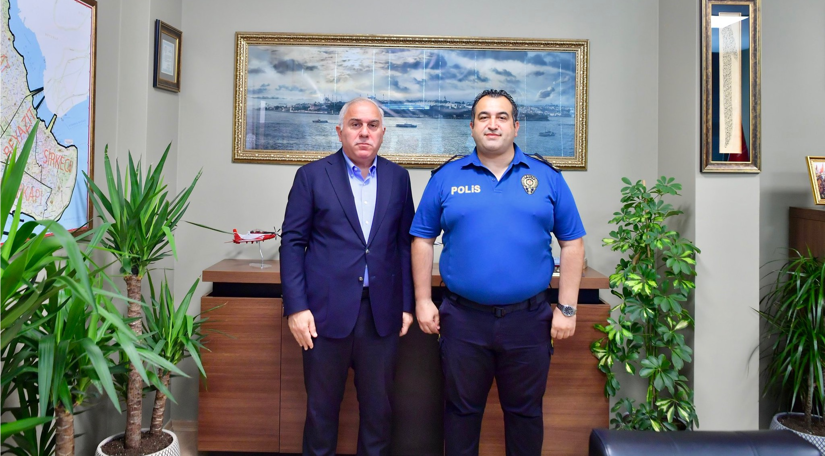 Fatih İlçe Emniyet Müdürü Osman Tınmazol ise ziyareti