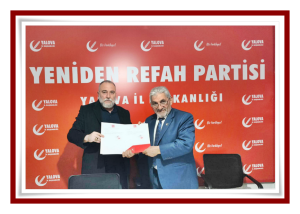Cengiz Çetin Yeniden Refah Partisi Yalova İl Başkan Yardımcılığı Görevine Yeniden Getirildi