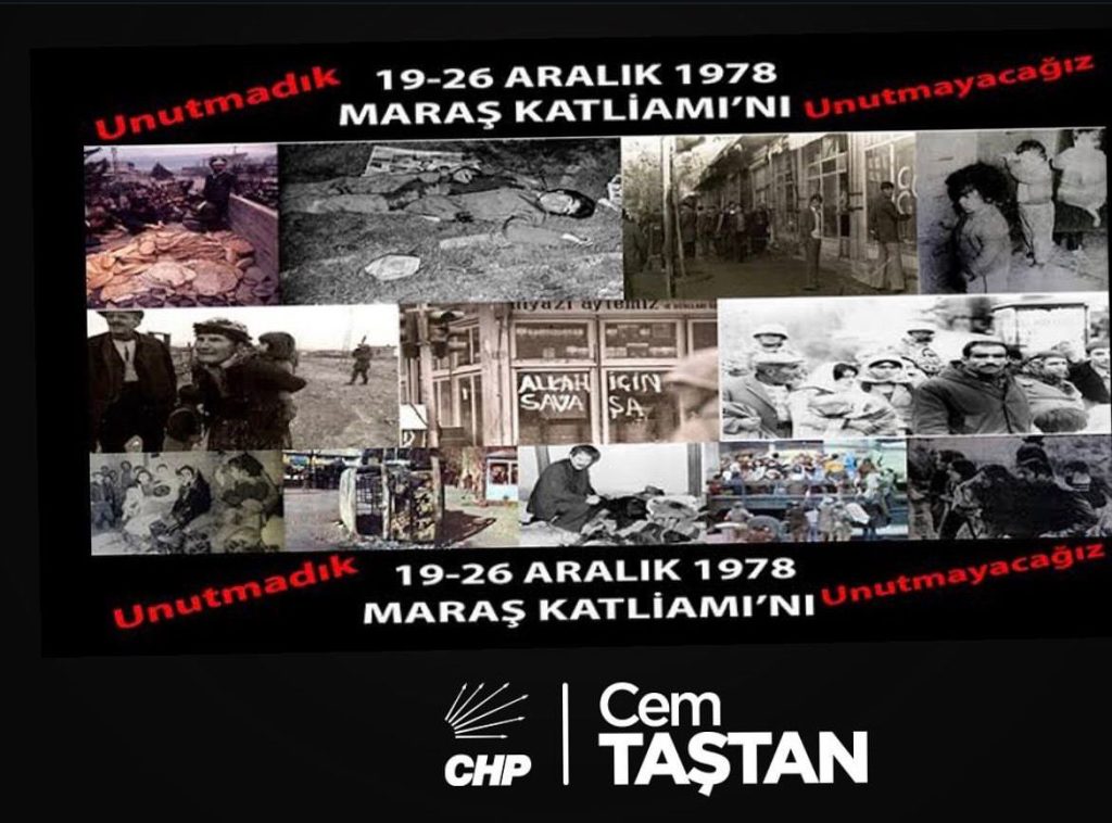Kahramanmaraş Katliamı 47 yılı Unutulmayacak Tarih