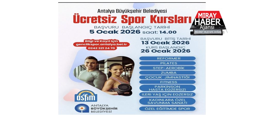 ASFİM’DE HER YAŞA VE HER İHTİYACA UYGUN SPOR KURSLARI