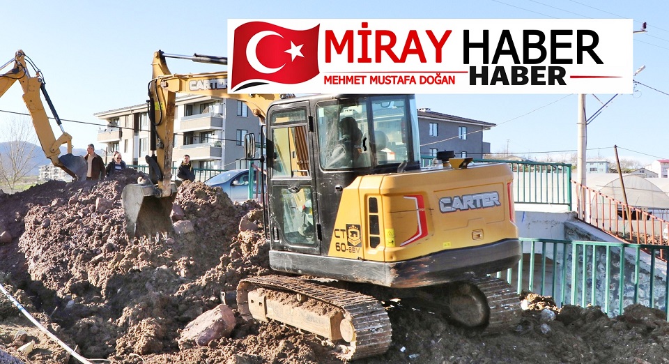 YALOVA ÇİFLİKKÖY DE GACIK DERESİNDE ANA SU HATTI ÇALIŞMALARI