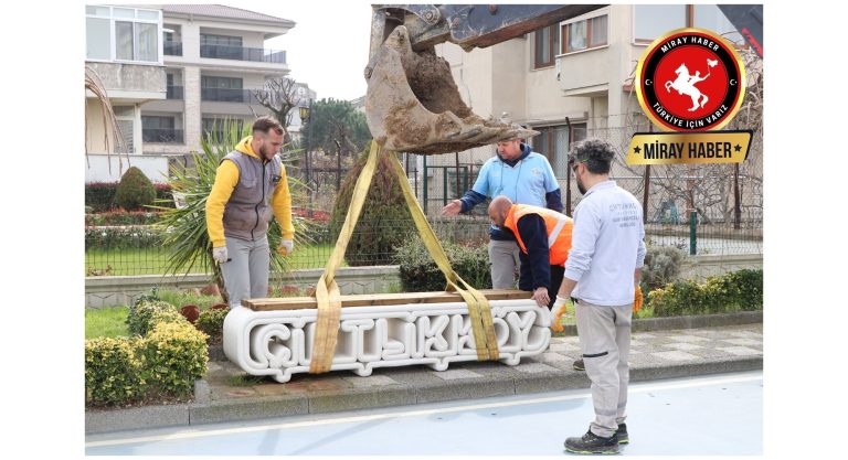Çiftlikköy Belediyesine  Modren Tasarım Banklar
