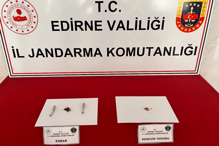 Enez’de uyuşturucu ele geçirildi