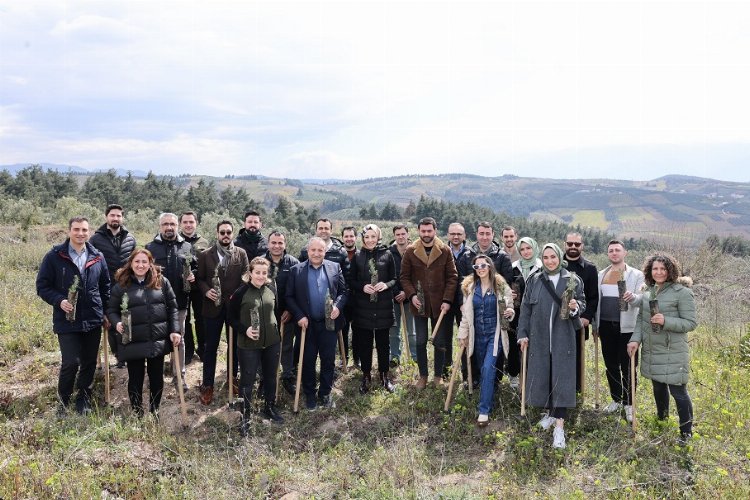 40 bini Bursa’da 100 bin fidanlı orman yeşertiliyor