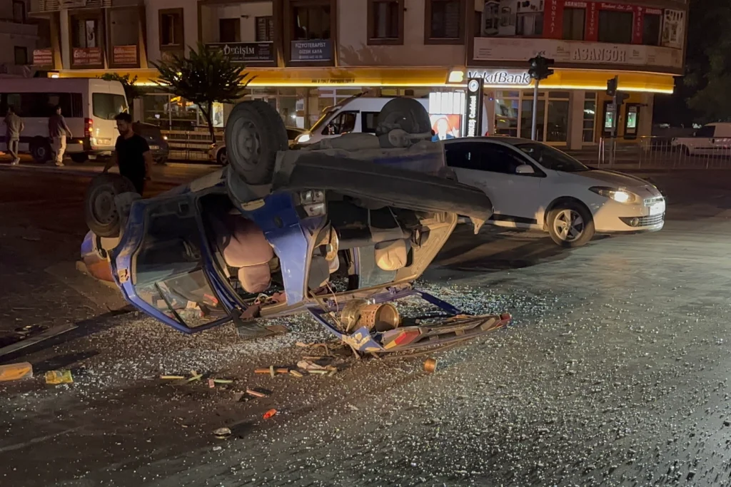 Düzce’de iki otomobil çarpıştı: 2 yaralı