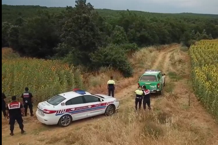 Edirne Keşan’da ormanlara drone ile denetim