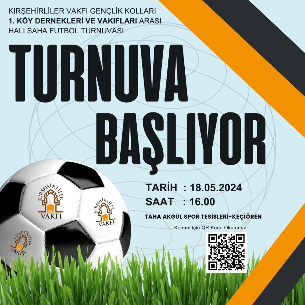 Ankara’da Kırşehir Köy Dernekleri ve Vakıfları Arası Futbol Turnuvası Başlıyor!