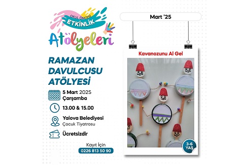 Yalovalı çocuklar hem sanatsal becerilerini geliştirecek