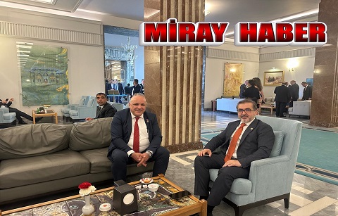 AK PARTİ MİLLETVEKİLİ SAYIN ADEM YILDIRIM VSP PARTİSİ GENEL BAŞKAN YARDIMCISI SAYIN BİLAL ŞAHİN’İ  MAKAMINDA KABUL ETTİ.