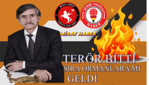 TERÖR BİTTİ SIRA ORMANLARA MI GELDİ