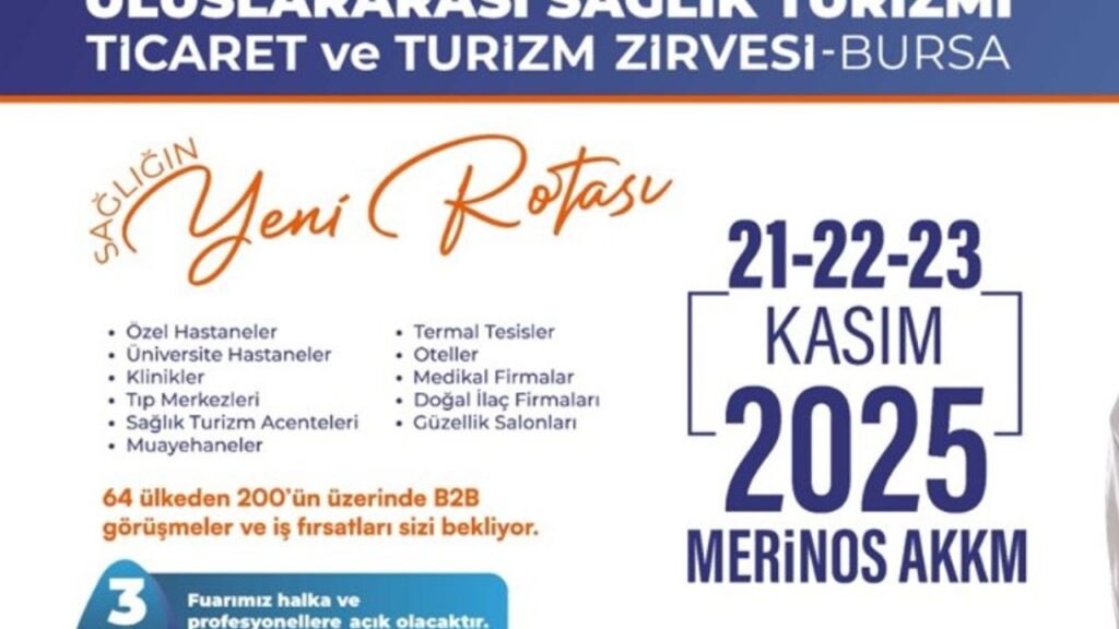 Dünyanın Gözü Bursa’da: Sağlık Turizminde Küresel Zirve için geri sayım başladı! – Birlik Haber Ajansı