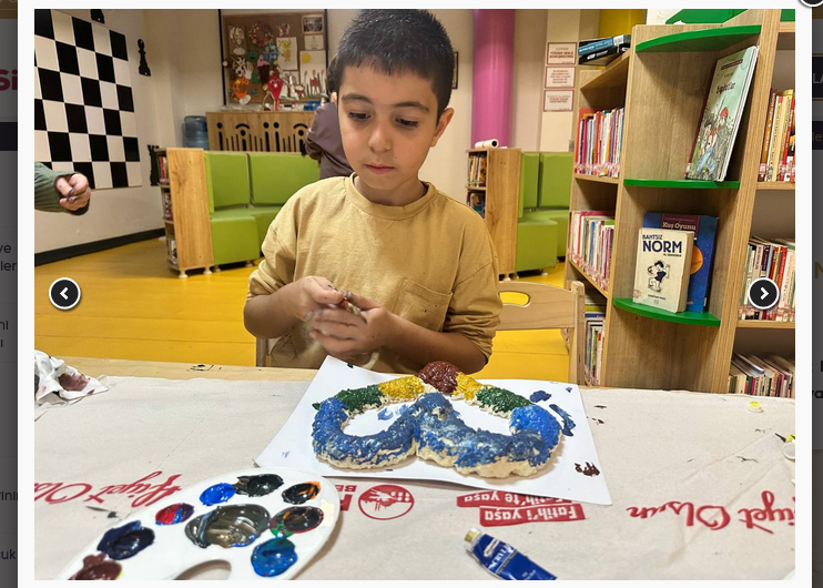 çocukların özgürce çalışabileceği bir sanat atölyesine dönüştü