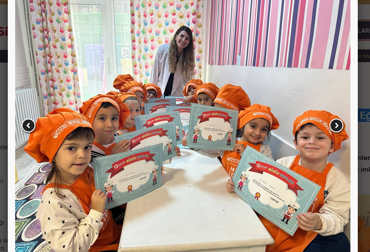 Minik Şefler etkinliği gelecek nesillerin sağlıklı beslenme alışkanlıklara yönelik
