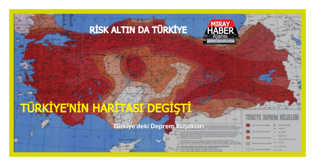 Türkiye’nin deprem kuşağında yer risk taşıyor,