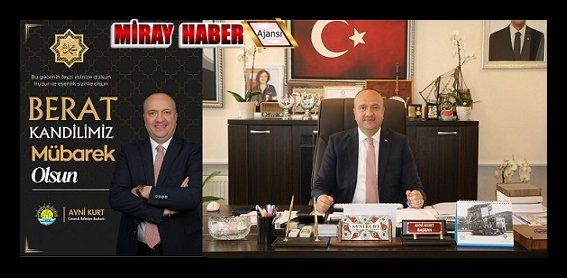 Çınarcık Belediye Başkanı Avni Kurt’tan Berat Kandili Mesajı