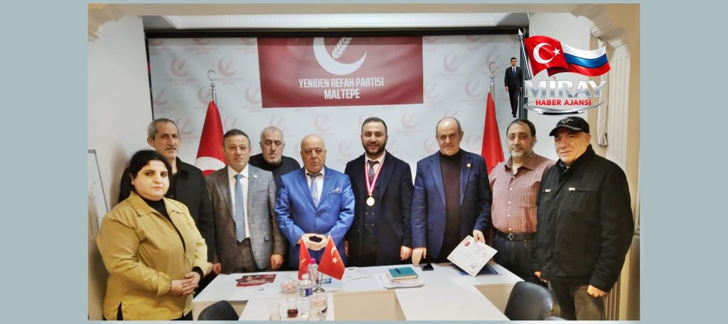 TAHSİN KOÇ, YENİDEN REFAH PARTİSİ MALTEPE İLÇE BAŞKANLIK BİNASINI ZİYARET ETTİ.