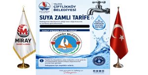 Yalova Çiftlikköy’de Su Fiyatlarına zamlı Tarife Uygulanacak
