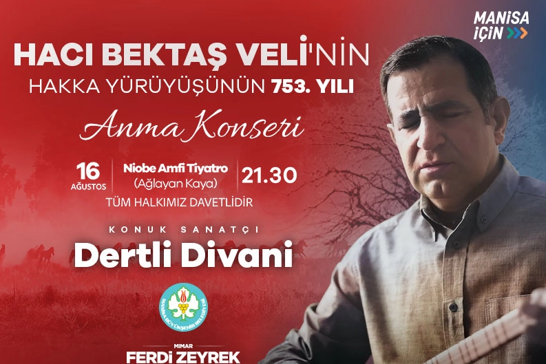 Manisa’da Hacı Bektaş Veli’yi anma konseri